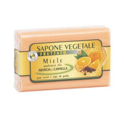 Sapone miele e arancia, cannella - fruttato 150g