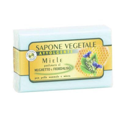 Sapone miele e mughetto, fiordaliso - avvolgente 150g